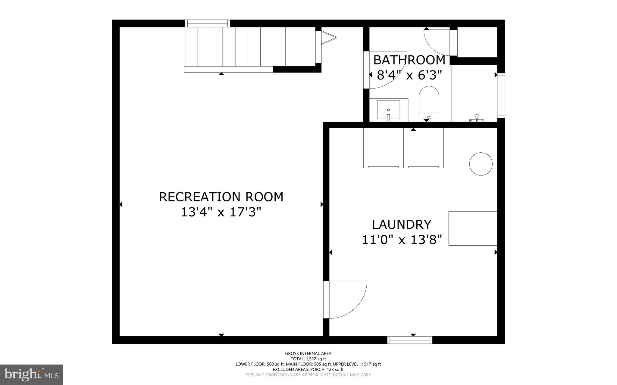 208 Granville Drive Silver Spring, MD 20901 - Photo 38 of 38 Lower Level Floor plan