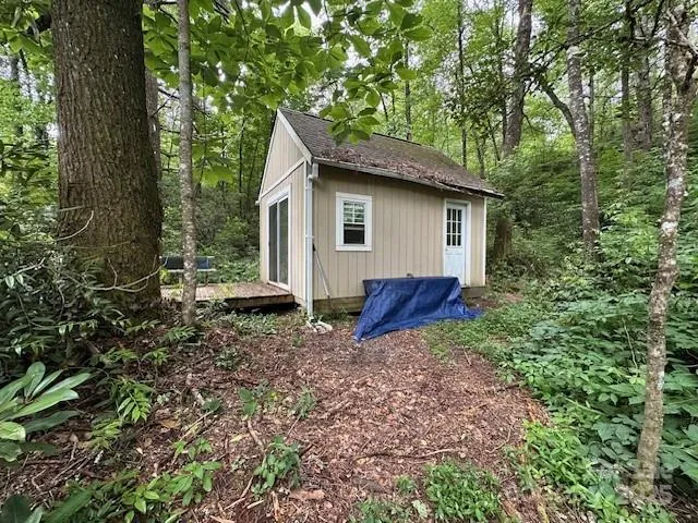 a view of a lake with a tree