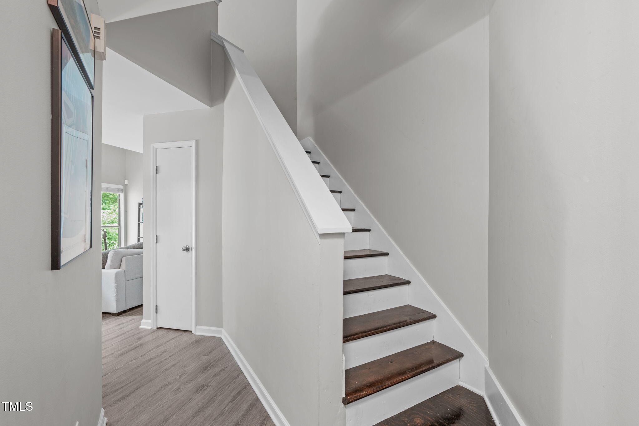 405 Gooseneck Drive, Unit B6 Cary, NC 27513 - Photo 5 of 26 a view of entryway with wooden floor