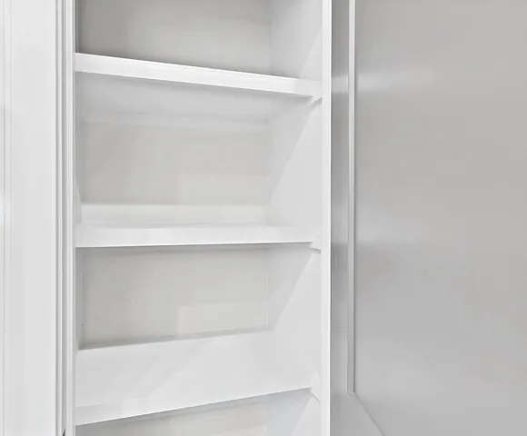a bathroom with a sink and mirror