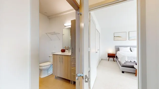 a bathroom with a sink and a toilet