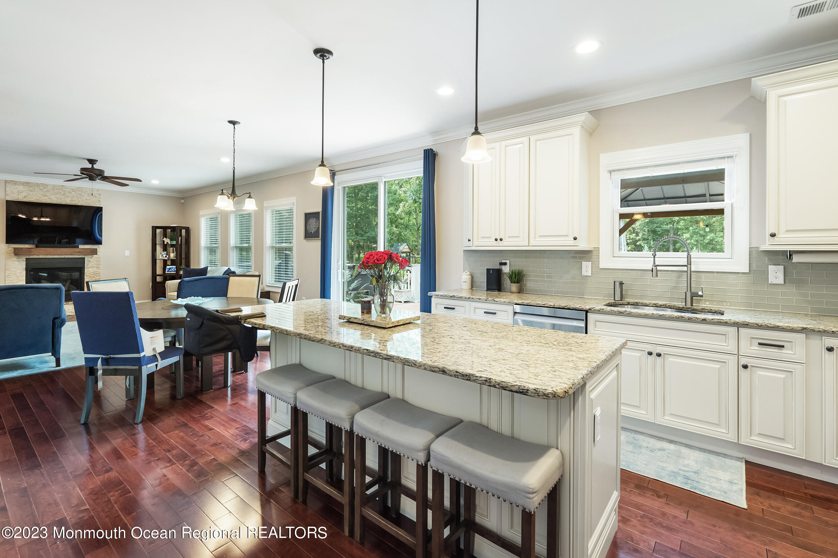 108 Wiseman Road Jackson, NJ 08527 - Photo 12 of 42 a large kitchen with lots of counter space and dining table