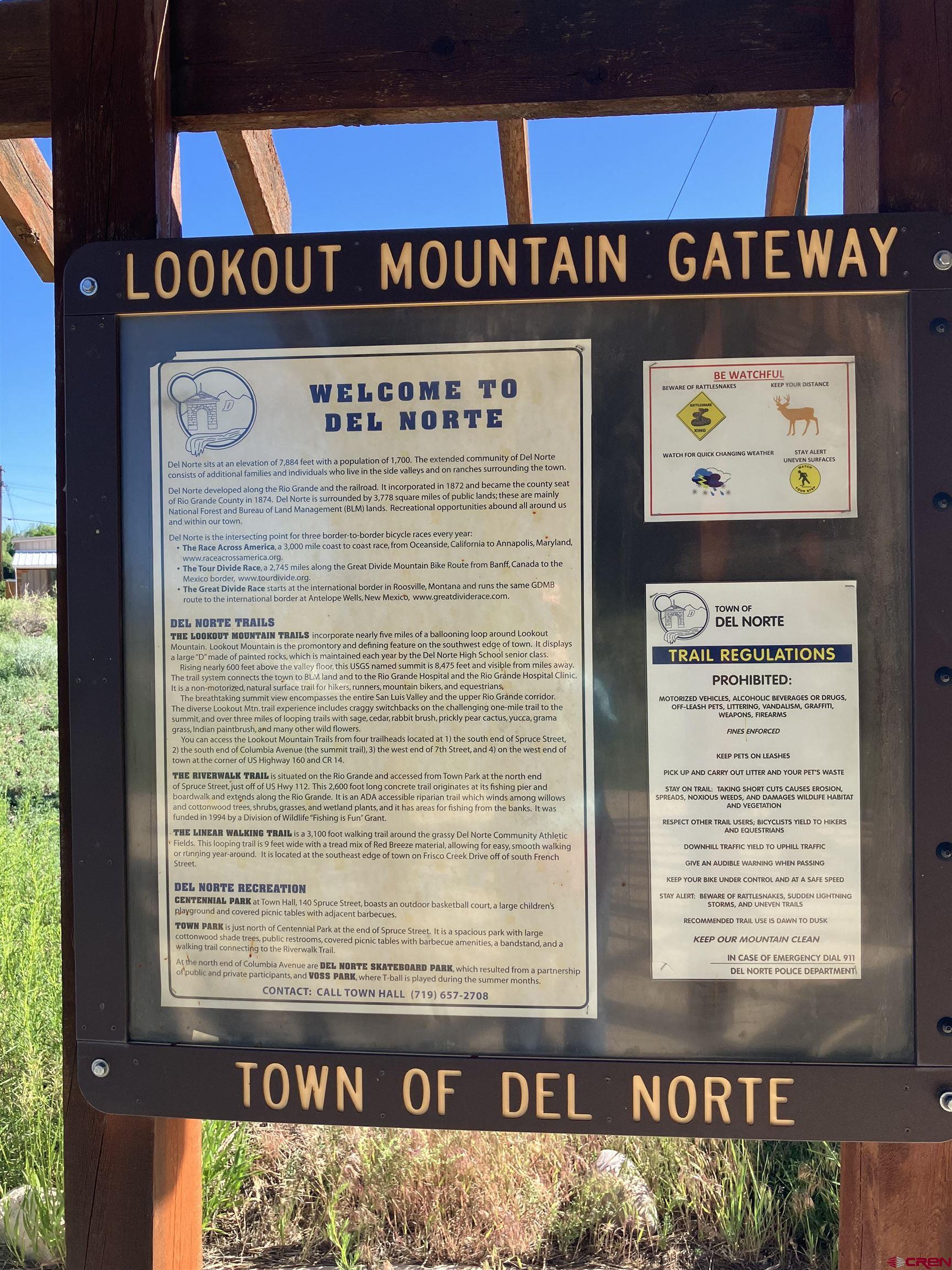 Tbd Tbd Spruce Street Del Norte, CO 81132 - Photo 34 of 44 a close up of a street sign