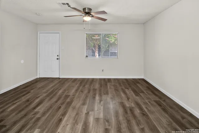 wooden floor in an empty room