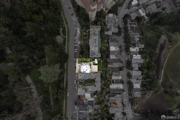 a close view of a house in a forest