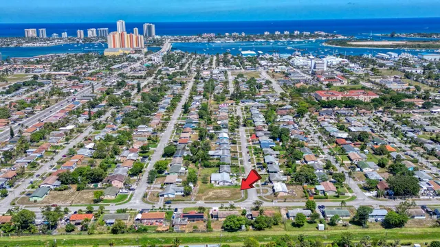 a view of city and ocean