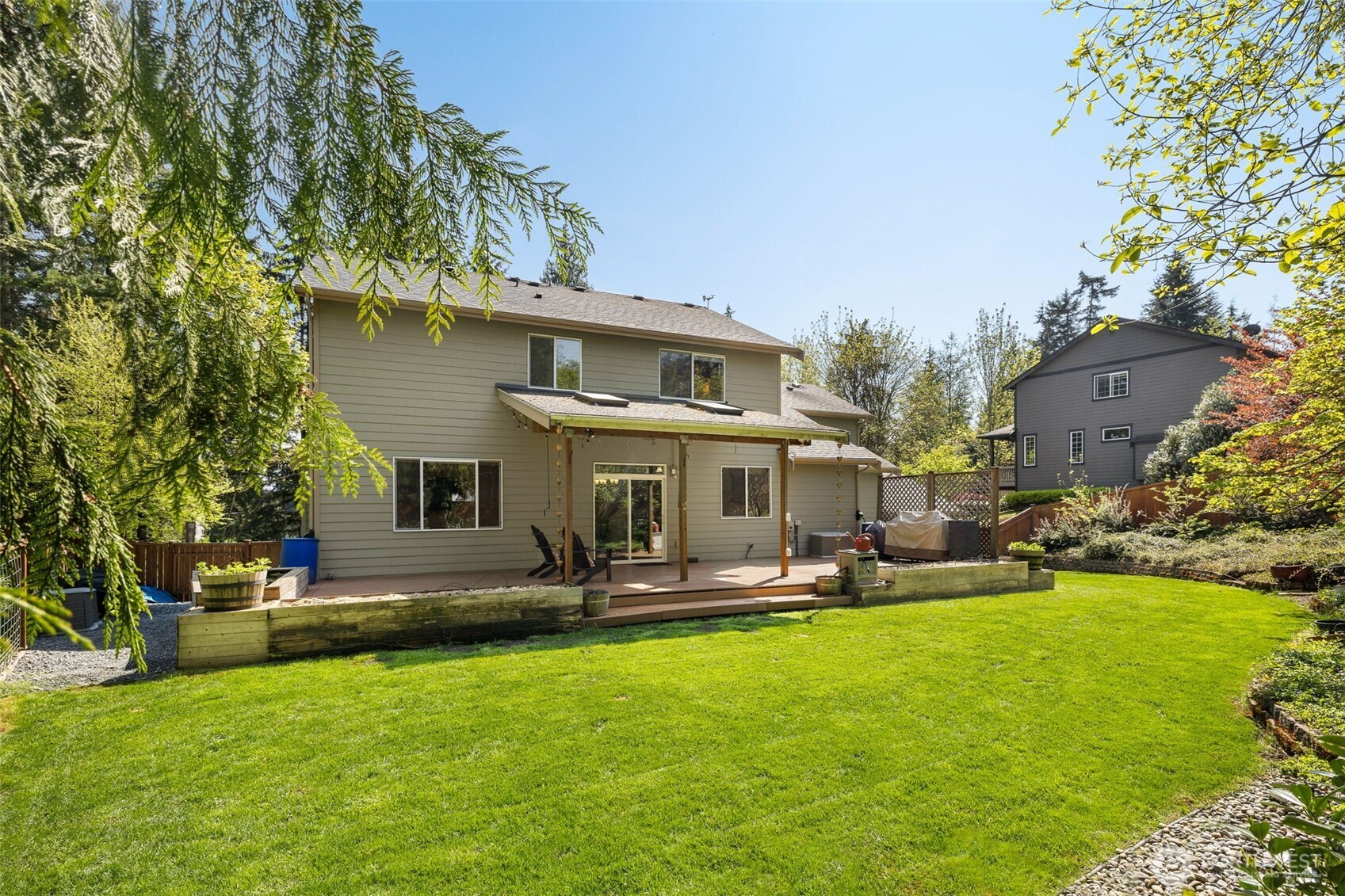 4610 Maltby Road Bothell, WA 98021 - Photo 36 of 39 a front view of house with yard and outdoor seating