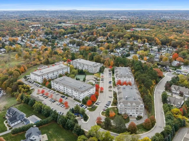 an aerial view of a city