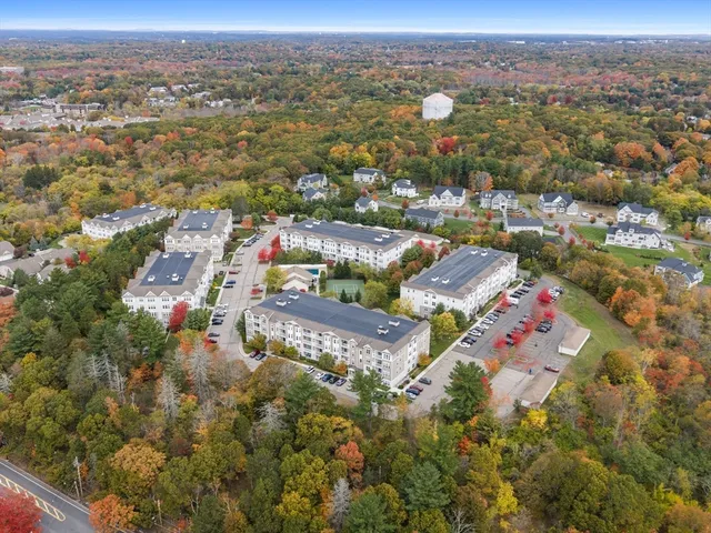 an aerial view of a city