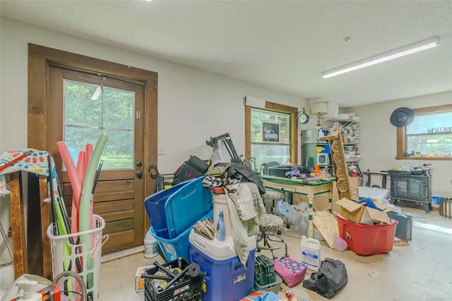 a view of gym equipment with lots of stuff