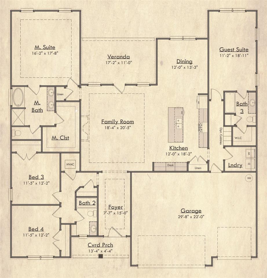 1753 Grouse Street Foley, AL 36535 - Photo 10 of 12 Floor Plan