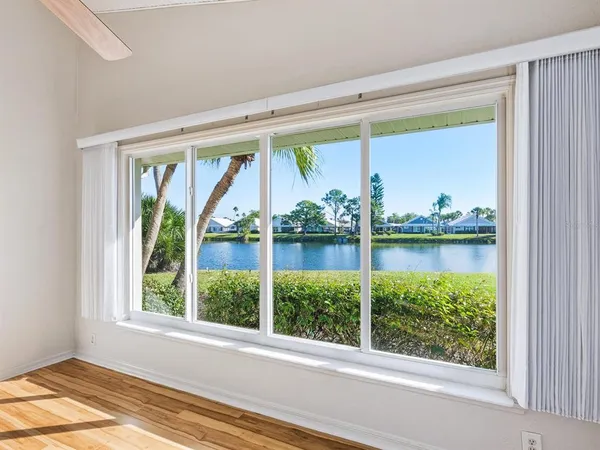 a view of a large window with an outdoor space