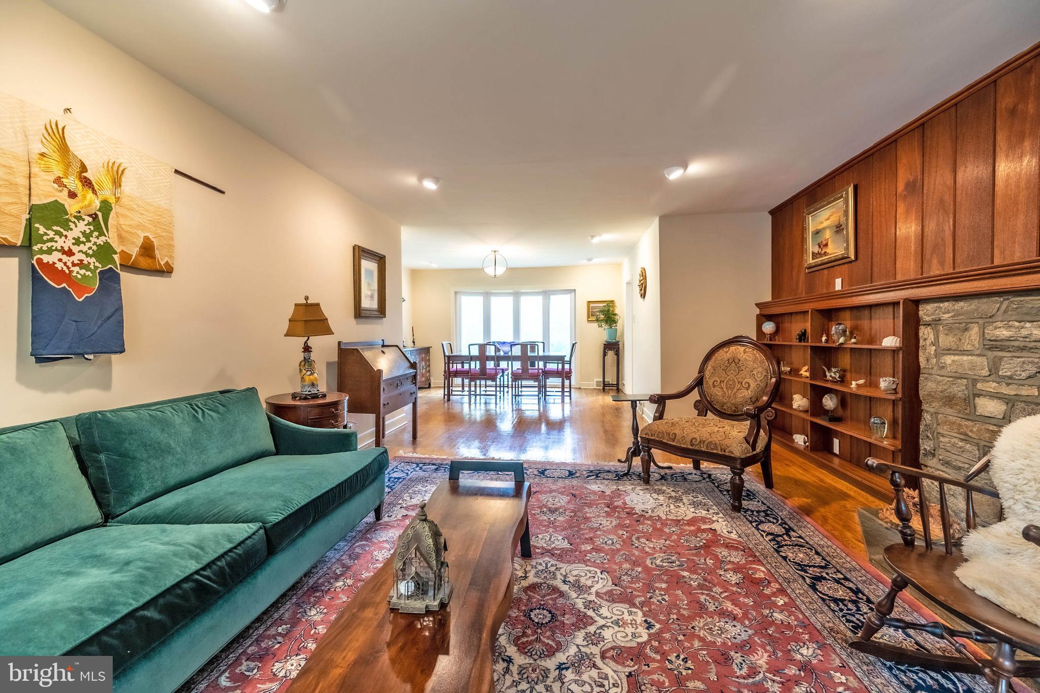 617 Webb Road Elkins Park, PA 19027 - Photo 8 of 42 Living Room opens into dining room