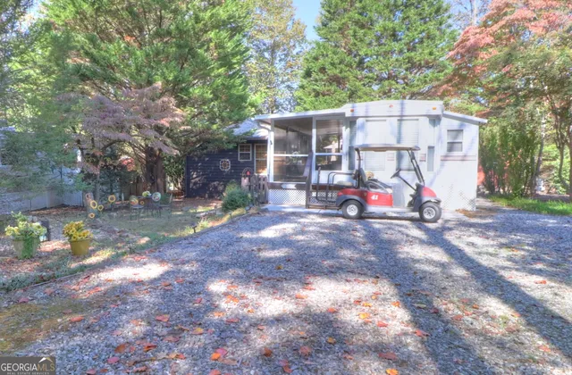 a view of outdoor space with seating area