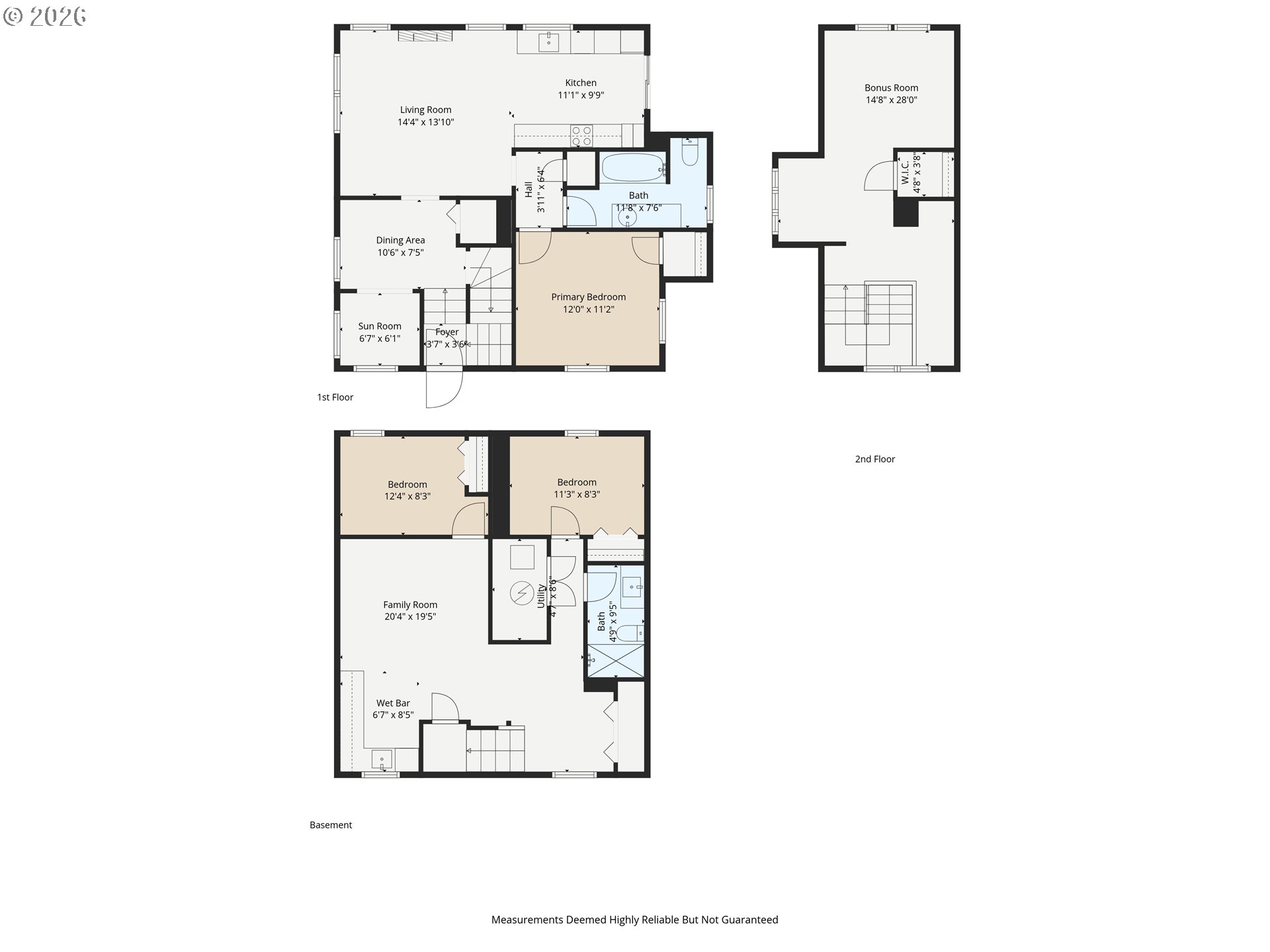 3521 Northeast 69th Avenue Portland, OR 97213 - Photo 39 of 39 Floor Plan