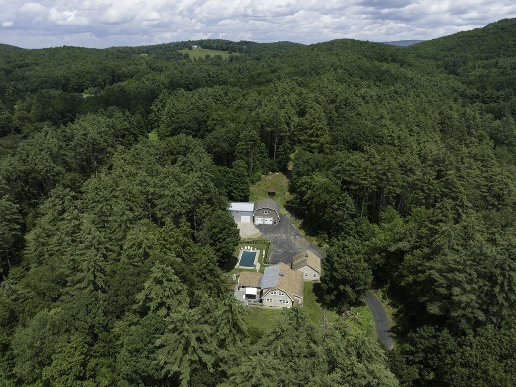 12 West Gill Road Gill, MA 01354 - Photo 11 of 42 an aerial view of a house with a yard