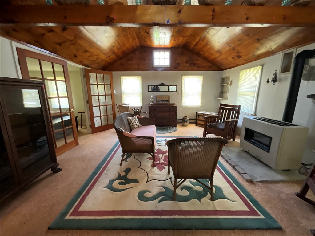 13333 Winding Road Carlton, NY 14571 - Photo 3 of 15 The living rm with knotty pine ceiling!