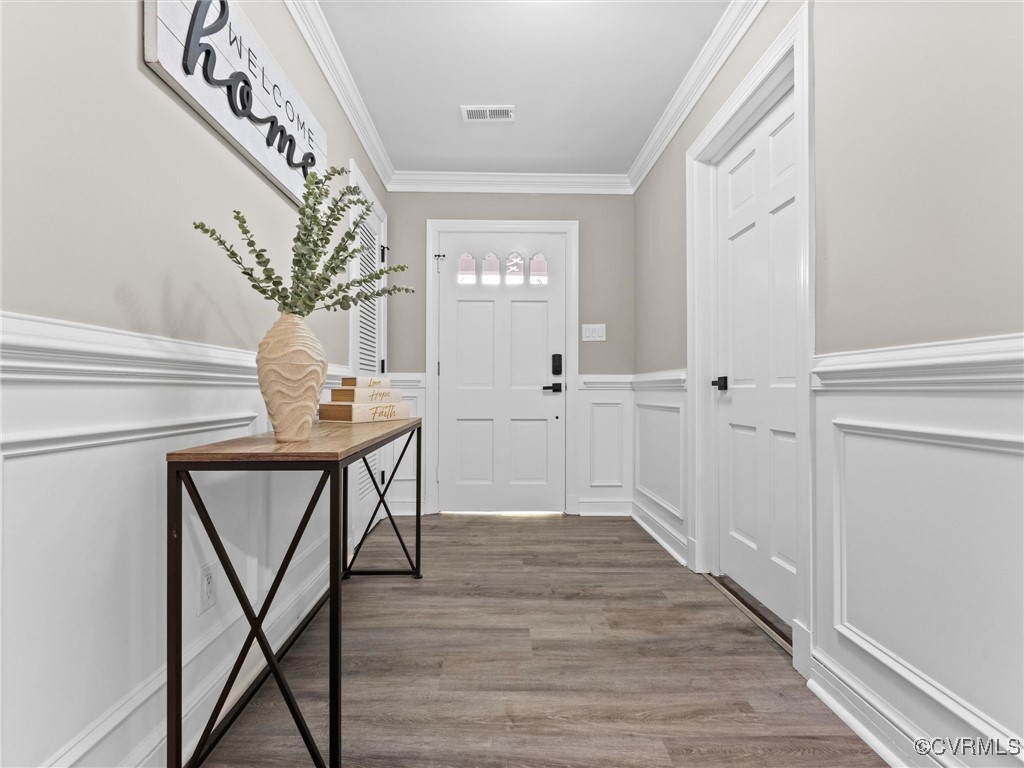 4815 Burnham Road North Chesterfield, VA 23234 - Photo 8 of 48 Entryway featuring a wainscoted wall, wood finishe