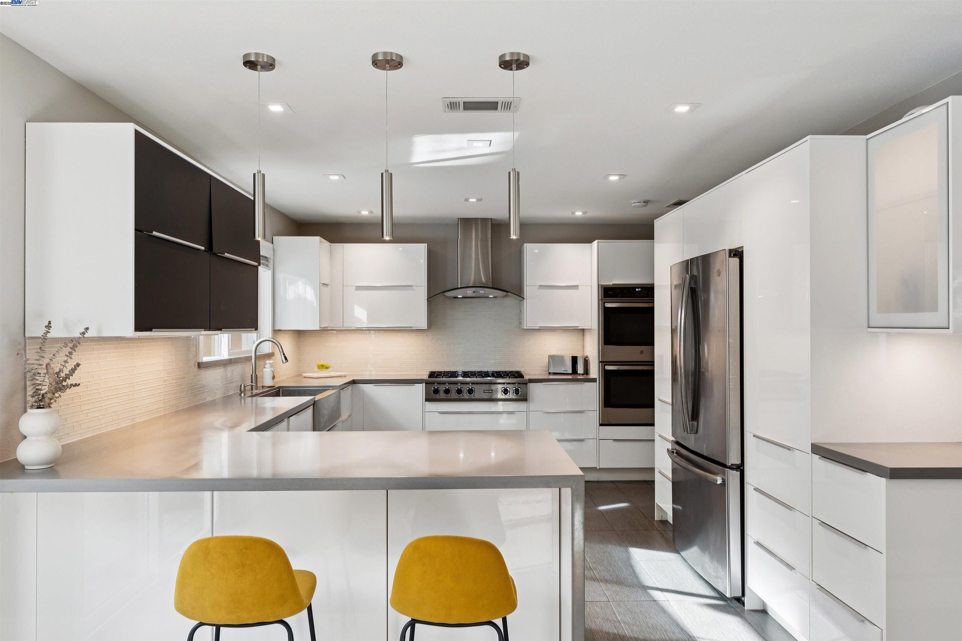 1230 Hale Drive Concord, CA 94518 - Photo 15 of 60 a kitchen with stainless steel appliances granite countertop a sink a refrigerator and a stove