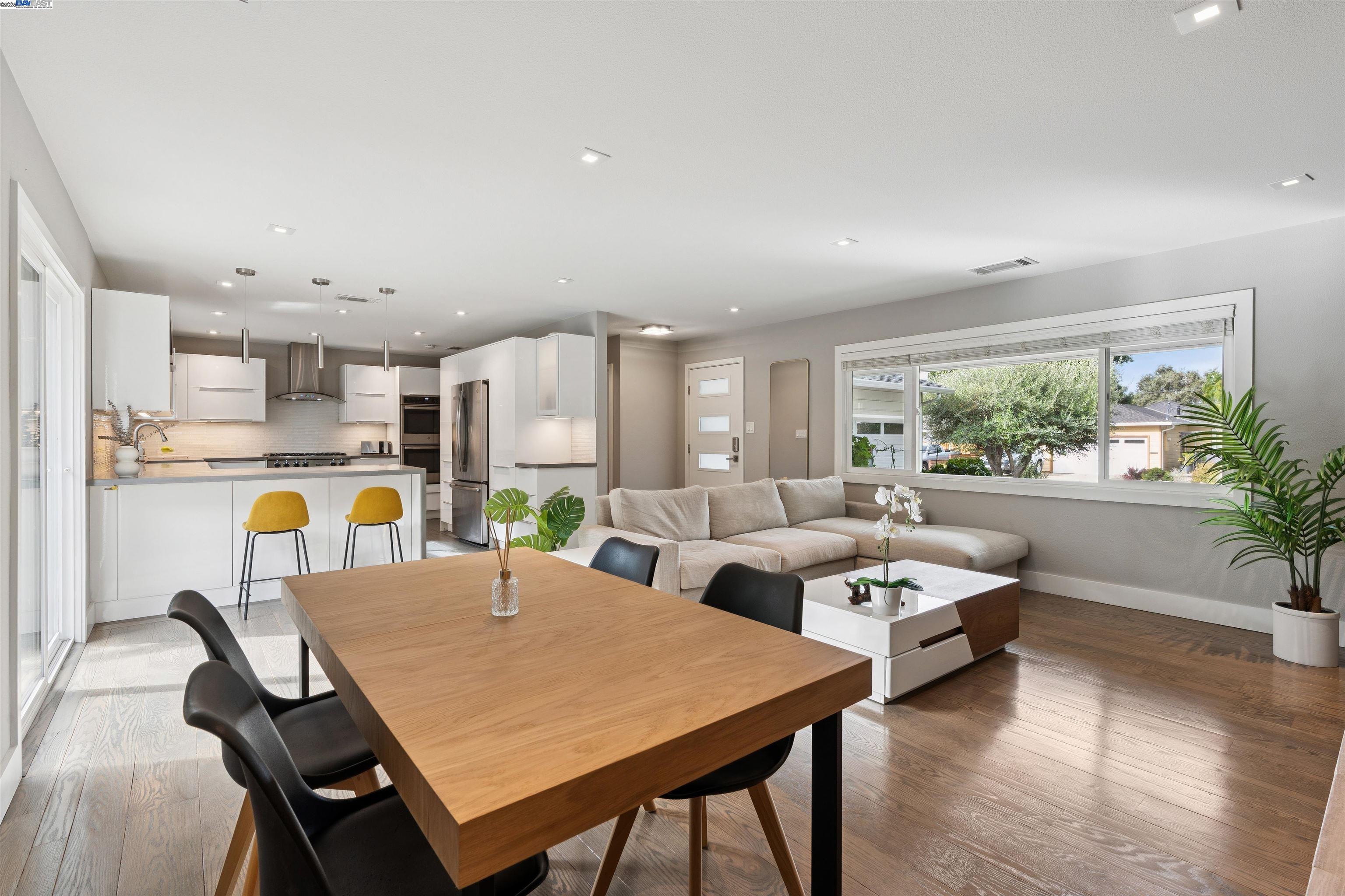 1230 Hale Drive Concord, CA 94518 - Photo 10 of 60 a view of kitchen with stainless steel appliances refrigerator dining table and chairs