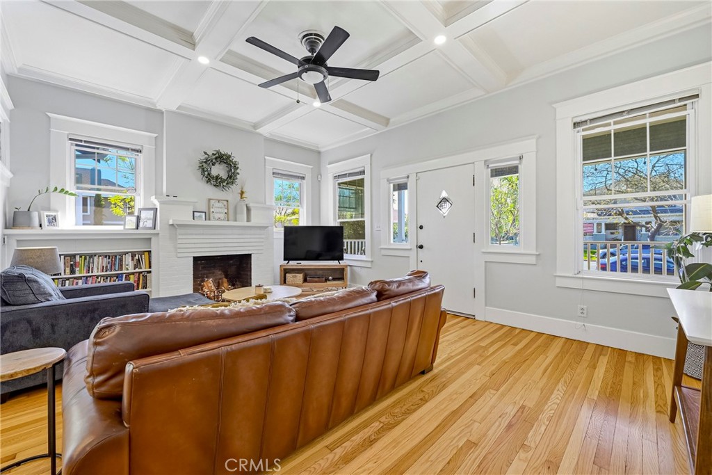 303 West 21st Street Merced, CA 95340 - Photo 35 of 52 a living room with furniture and a fireplace
