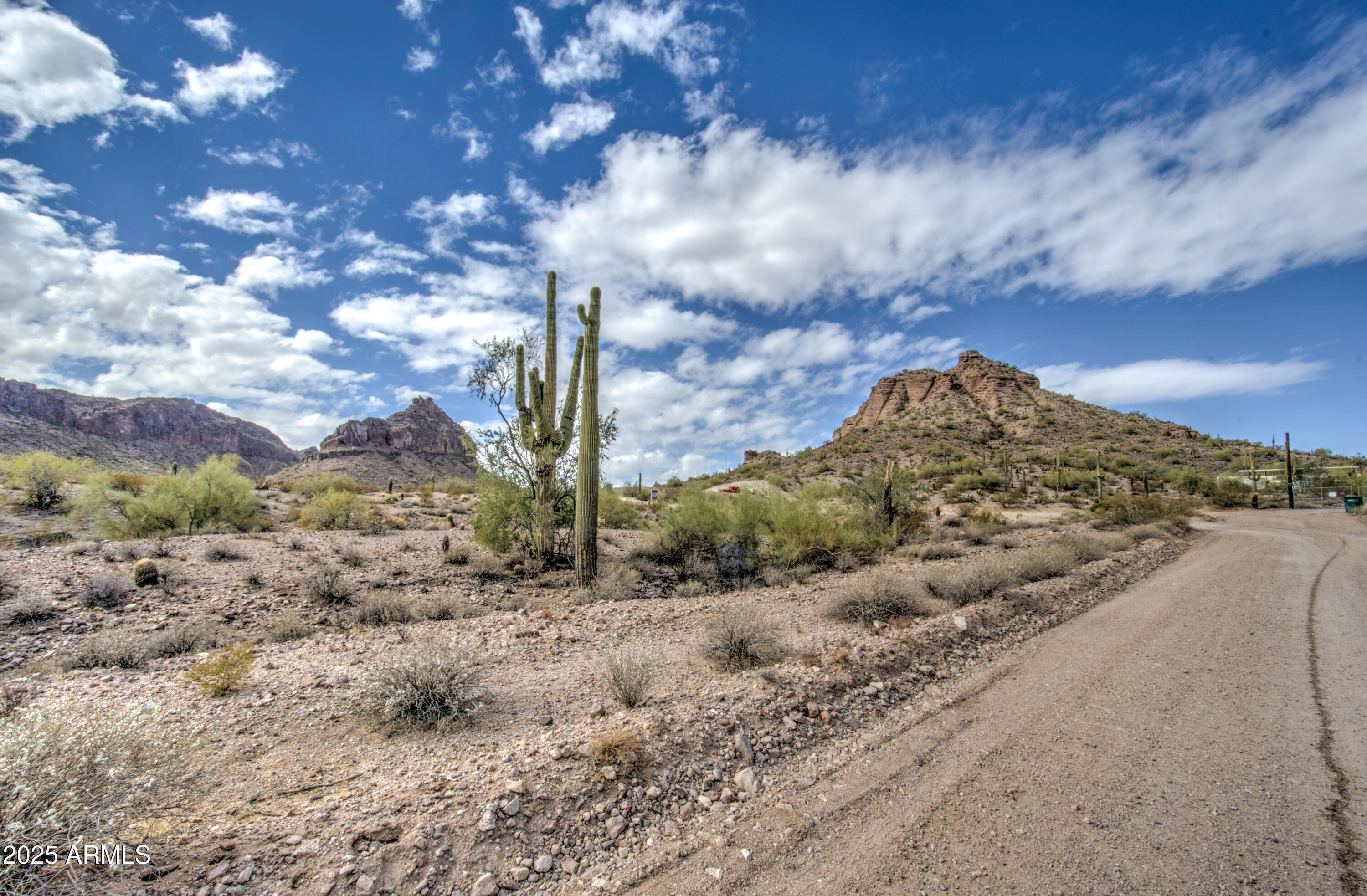 0 North Ellen Road, Unit 7 Queen Creek, AZ 85144 - Photo 3 of 27 a view of a dry yard with wooden fence