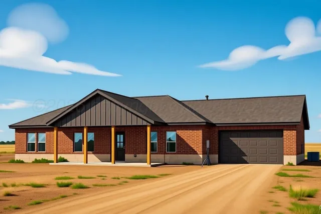 a house with trees in the background