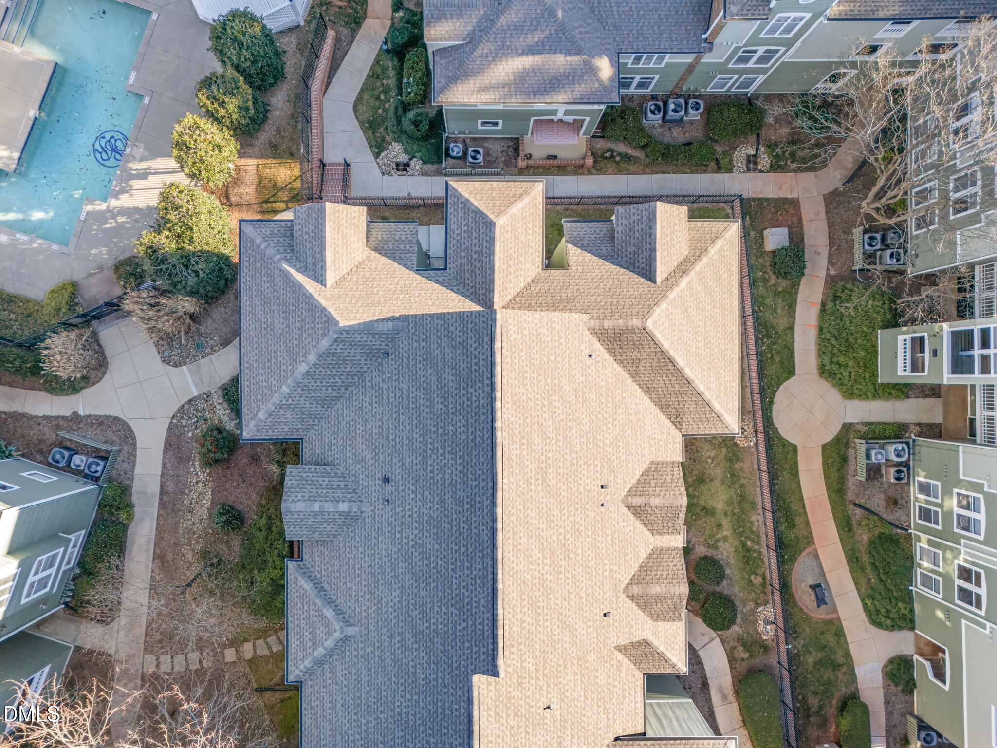 1210 Westview Lane, Unit 309 Raleigh, NC 27605 - Photo 27 of 42 an aerial view of residential houses with outdoor space