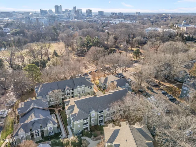 an aerial view of city