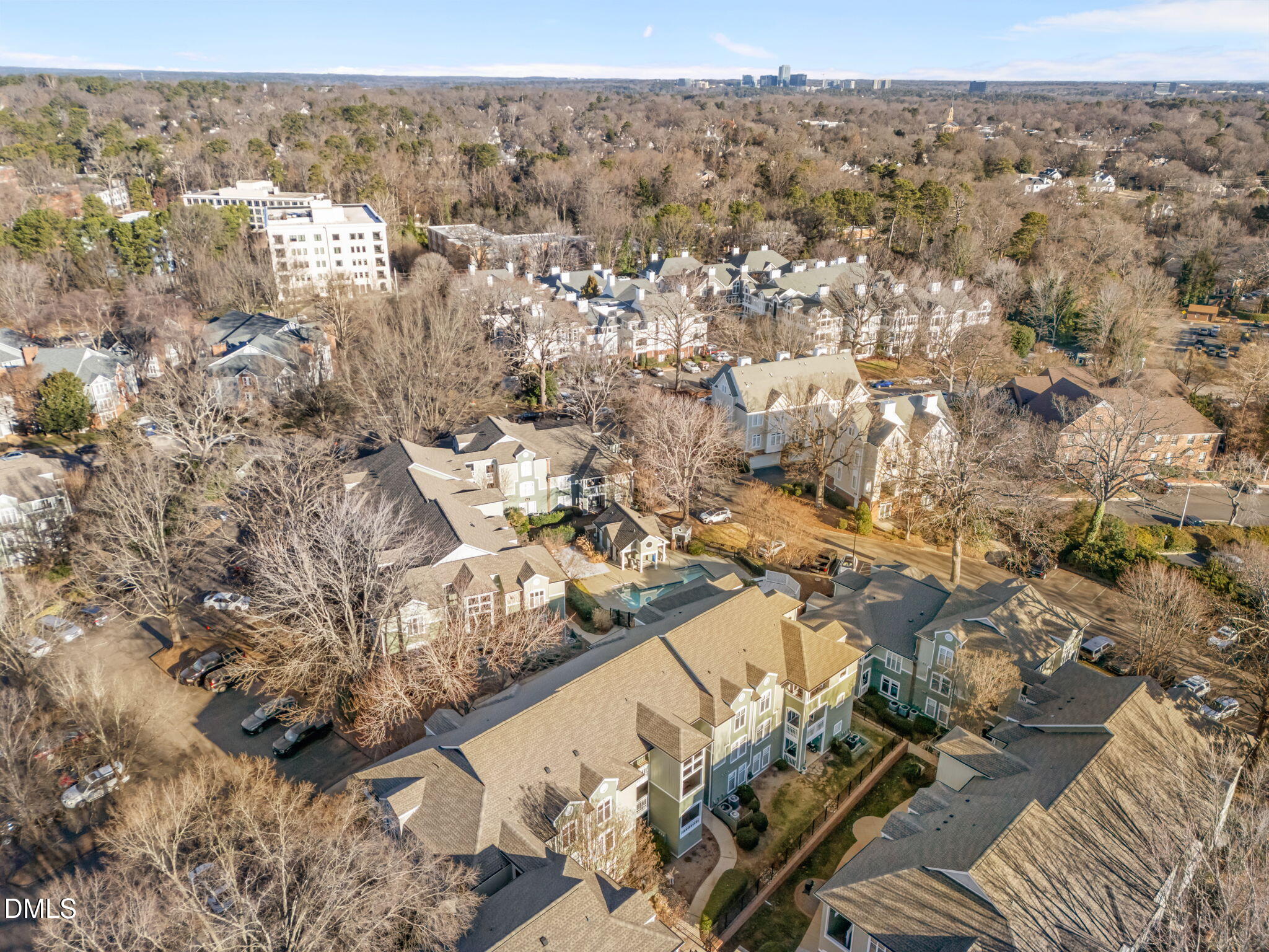 1210 Westview Lane, Unit 309 Raleigh, NC 27605 - Photo 35 of 42 an aerial view of multiple house
