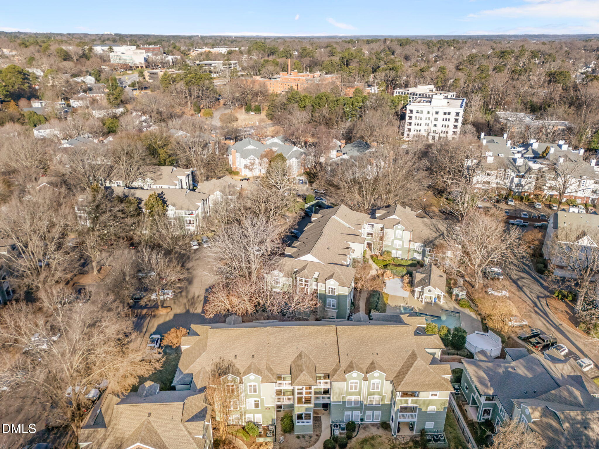 1210 Westview Lane, Unit 309 Raleigh, NC 27605 - Photo 36 of 42 an aerial view of multiple house
