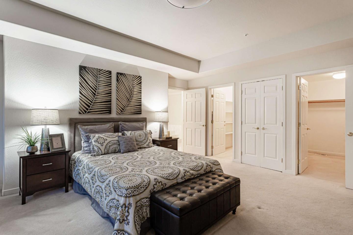 745 Holly Road Belmont, CA 94002 - Photo 25 of 50 a bedroom with a bed and a closet