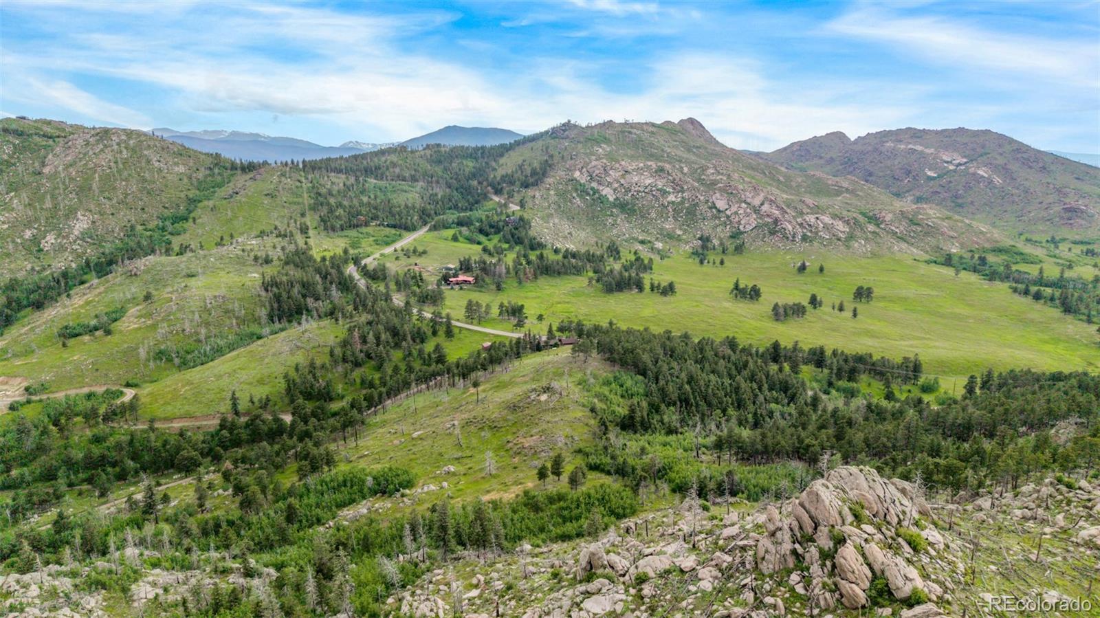 15481 Rist Canyon Road Bellvue, CO 80512 - Photo 47 of 50 a view of a lush green hillside and a mountain