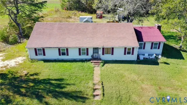 a aerial view of a house