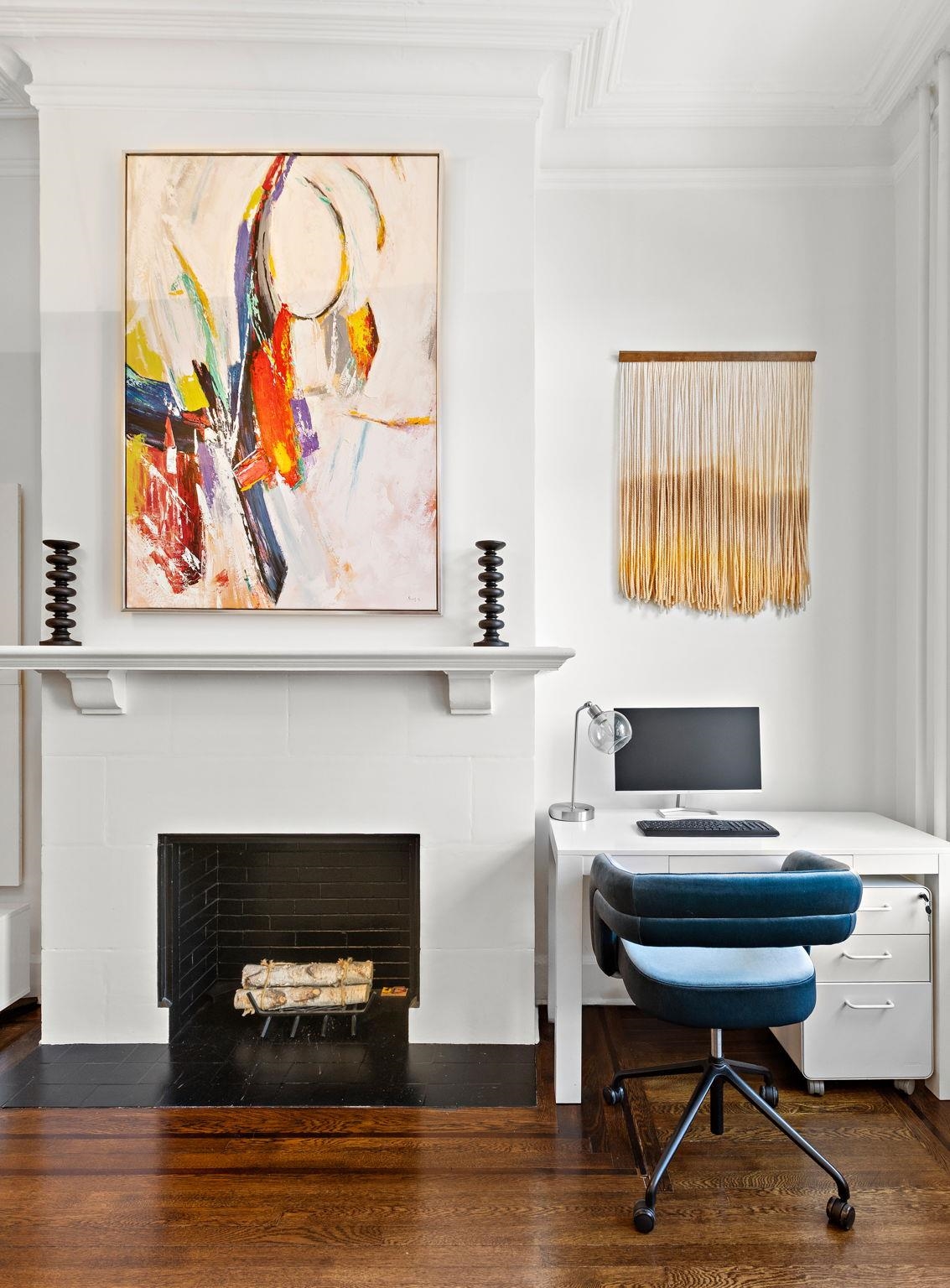 937 Washington Street, Unit 2 Hoboken, NJ 07030 - Photo 8 of 21 a living room with furniture and a fireplace