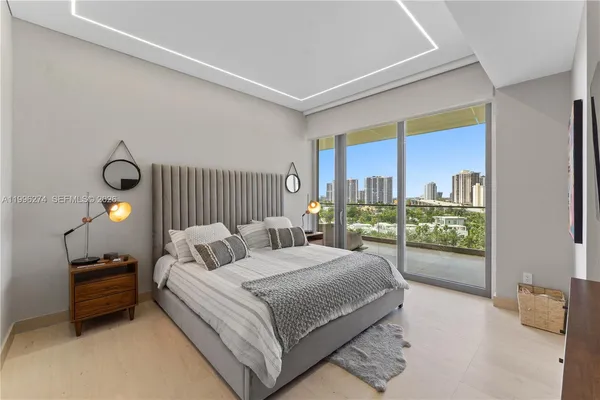 a view of a city from a balcony