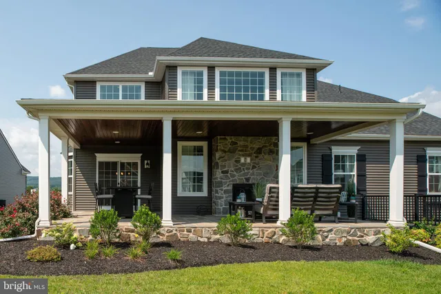 front view of a house with yard