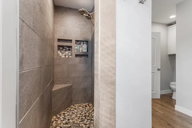 a bathroom with a sink and a toilet