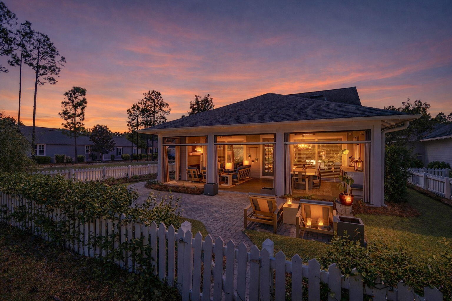 128 Jack Knife Drive Inlet Beach, FL 32461 - Photo 43 of 48 Twilight view