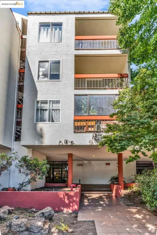 a front view of a building