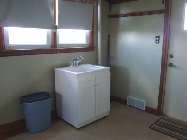 a bathroom with a sink