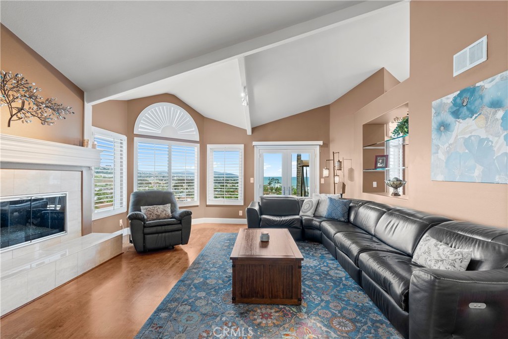33662 Holtz Hill Drive Dana Point, CA 92629 - Photo 25 of 75 a living room with furniture and a fireplace