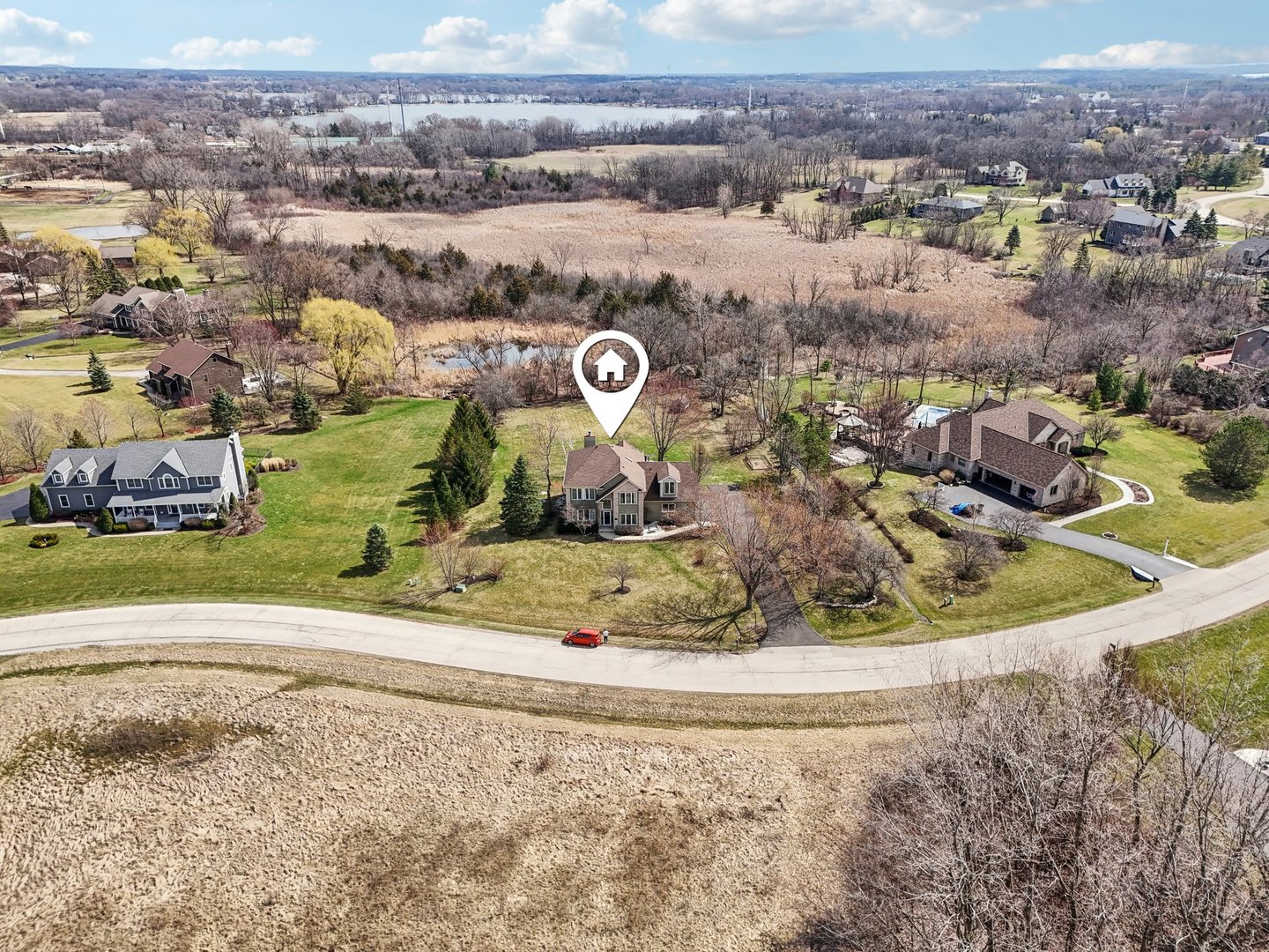 40783 Gridley Drive Antioch, IL 60002 - Photo 40 of 44 an aerial view of a house with a yard