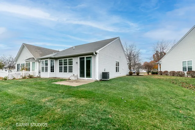 a house view with a garden space