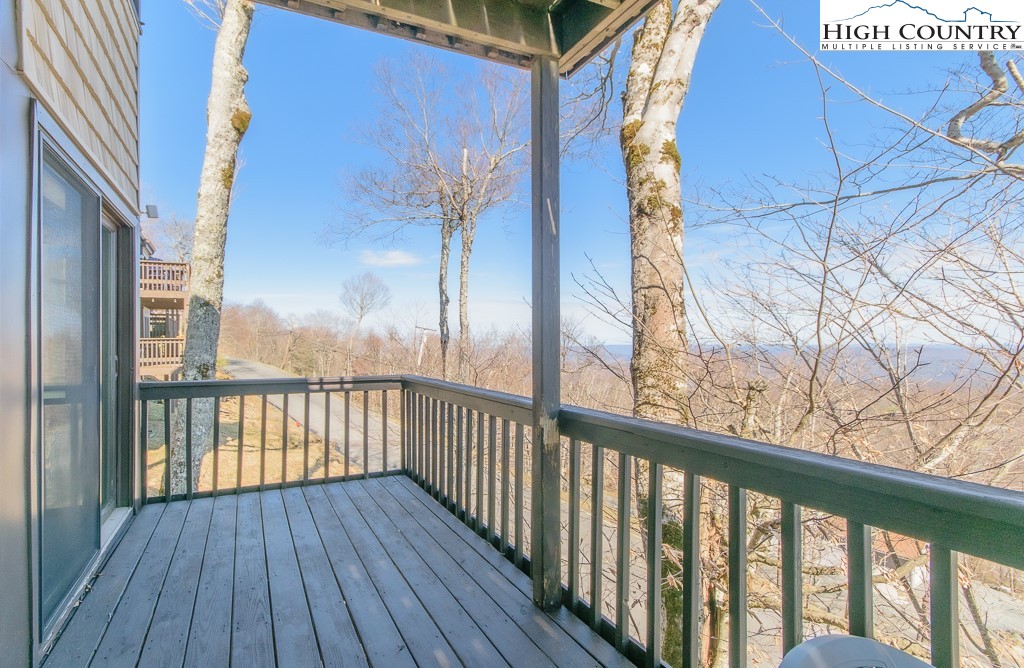 220 Northridge Road, Unit 25 Beech Mountain, NC 28604 - Photo 35 of 47 a view of balcony with wooden floor