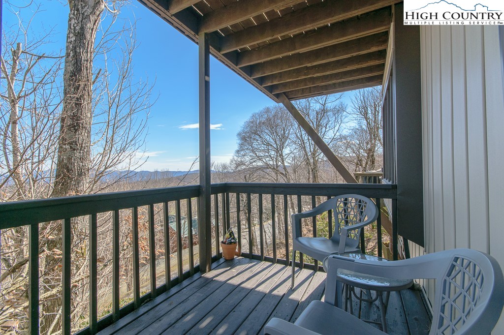 220 Northridge Road, Unit 25 Beech Mountain, NC 28604 - Photo 36 of 47 a view of balcony with wooden floor