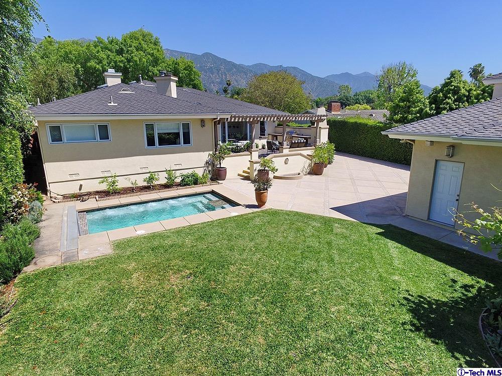 3690 Newhaven Road Pasadena, CA 91107 - Photo 19 of 21 a view of a house with backyard porch and sitting area