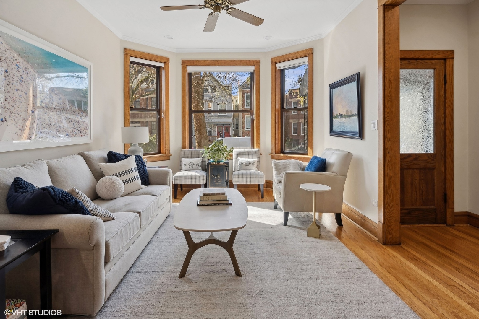 1920 West Addison Street Chicago, IL 60613 - Photo 4 of 34 a living room with furniture and a window