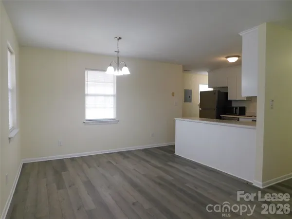 a view of kitchen and sink