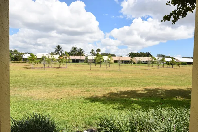 a view of an ocean with of and trees around
